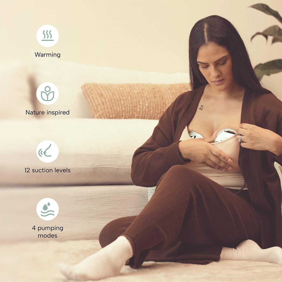 Zomee - Mother's Nature W1 Warming Wearable Breast Pump