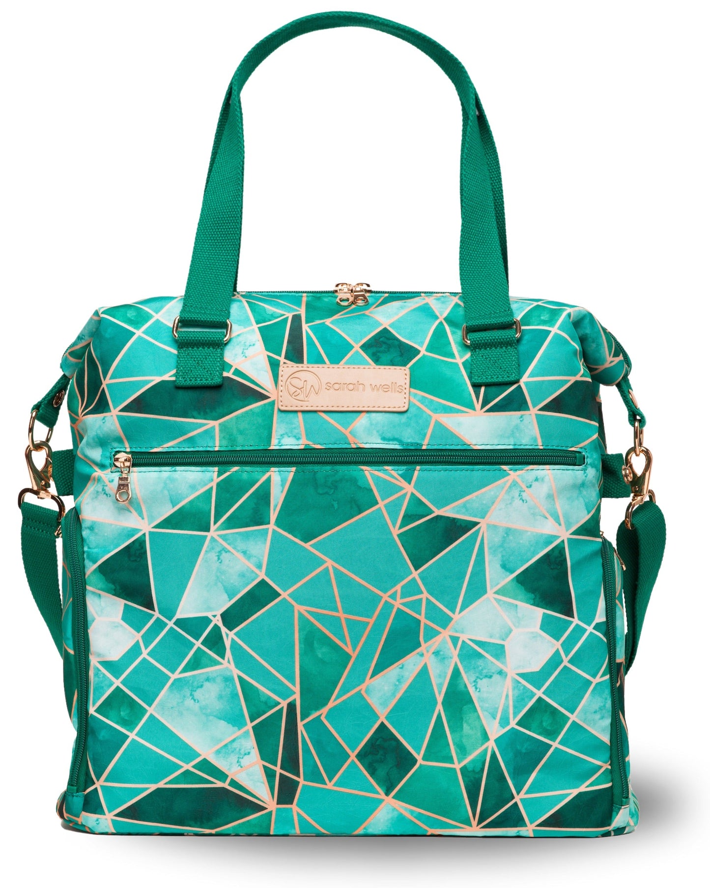 Lizzy Breast Pump Tote by Sarah Wells – Lightweight, Easy-Clean Bag with Insulated Pocket, Laptop Sleeve & Side Storage – Fits Pumps & More