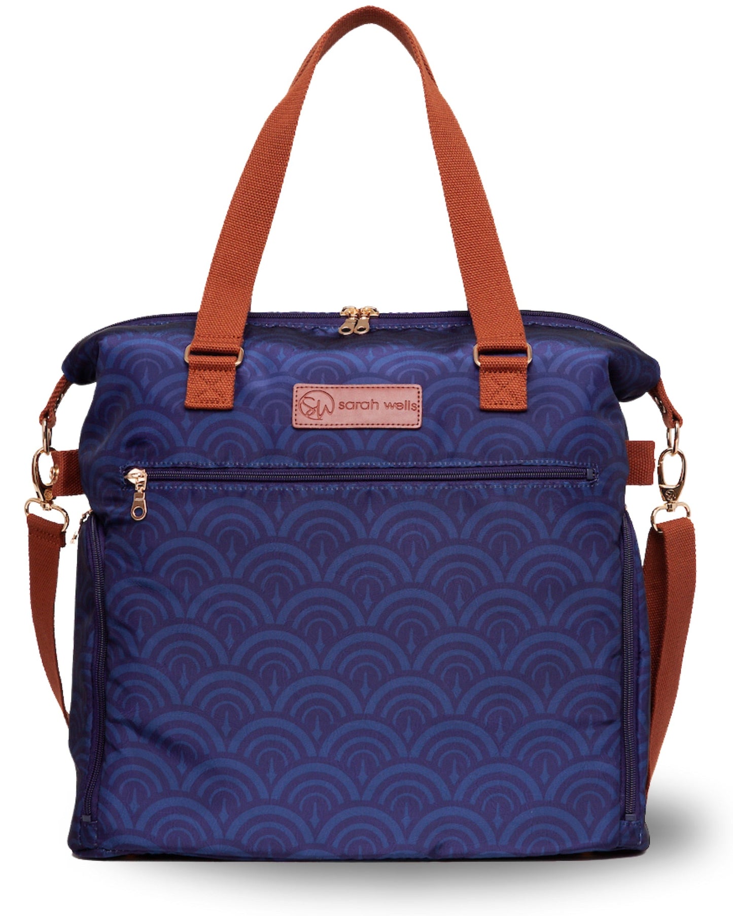 Lizzy Breast Pump Tote by Sarah Wells – Lightweight, Easy-Clean Bag with Insulated Pocket, Laptop Sleeve & Side Storage – Fits Pumps & More