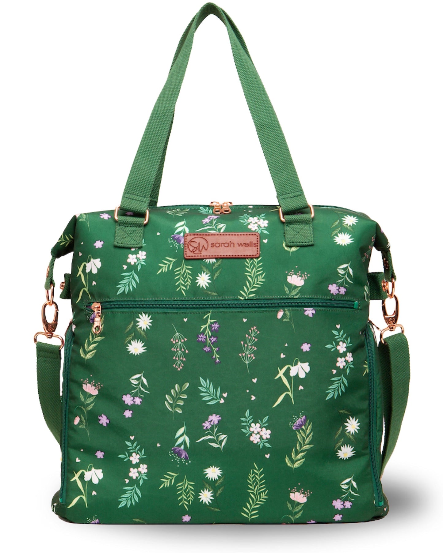 Lizzy Breast Pump Tote by Sarah Wells – Lightweight, Easy-Clean Bag with Insulated Pocket, Laptop Sleeve & Side Storage – Fits Pumps & More