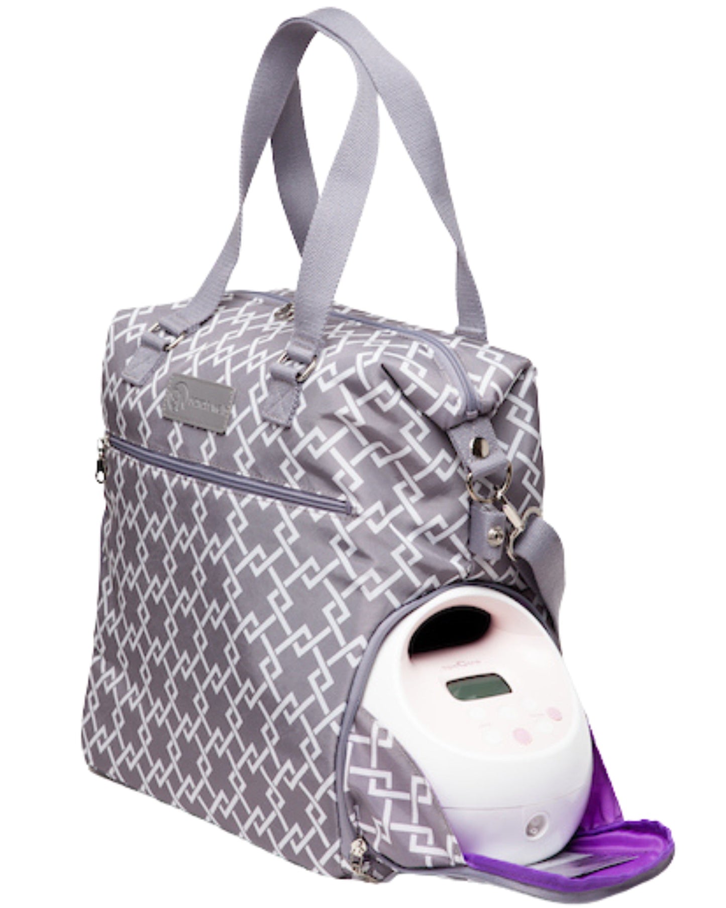 Lizzy Breast Pump Tote by Sarah Wells – Lightweight, Easy-Clean Bag with Insulated Pocket, Laptop Sleeve & Side Storage – Fits Pumps & More