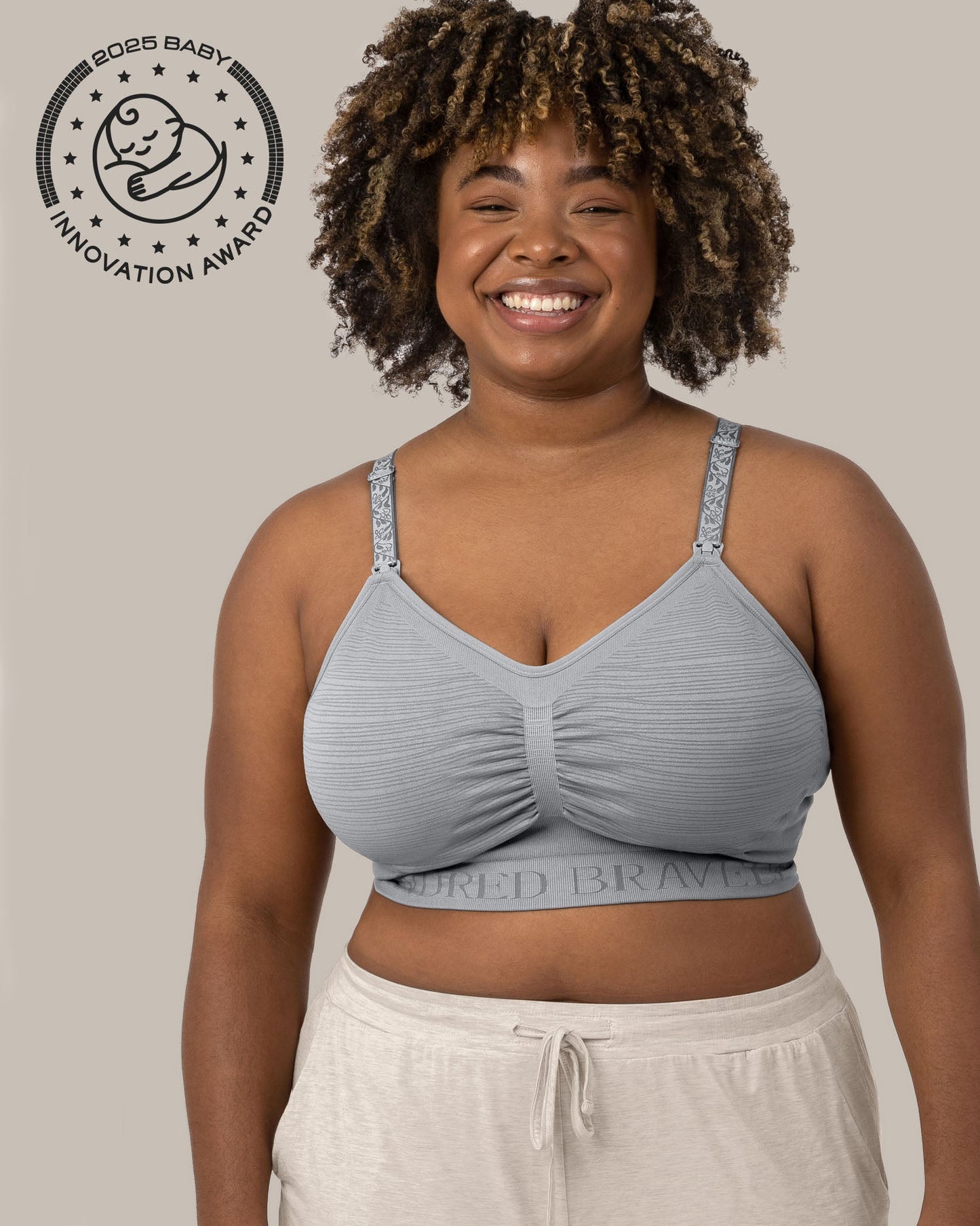 Sublime® Hands-Free Pumping & Nursing Bra | Grey
