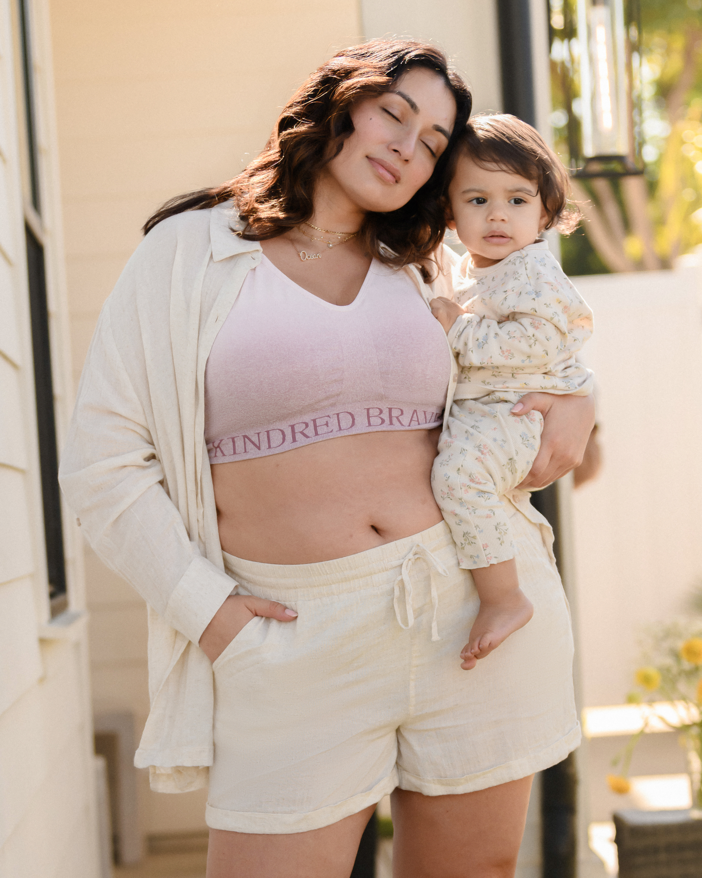 Sublime® Hands-Free Pumping & Nursing Sports Bra | Ombre Purple