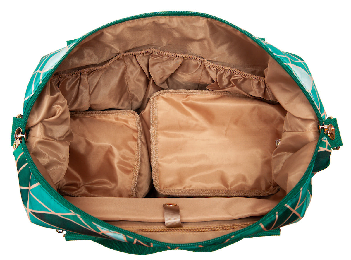 Lizzy Breast Pump Tote by Sarah Wells – Lightweight, Easy-Clean Bag with Insulated Pocket, Laptop Sleeve & Side Storage – Fits Pumps & More