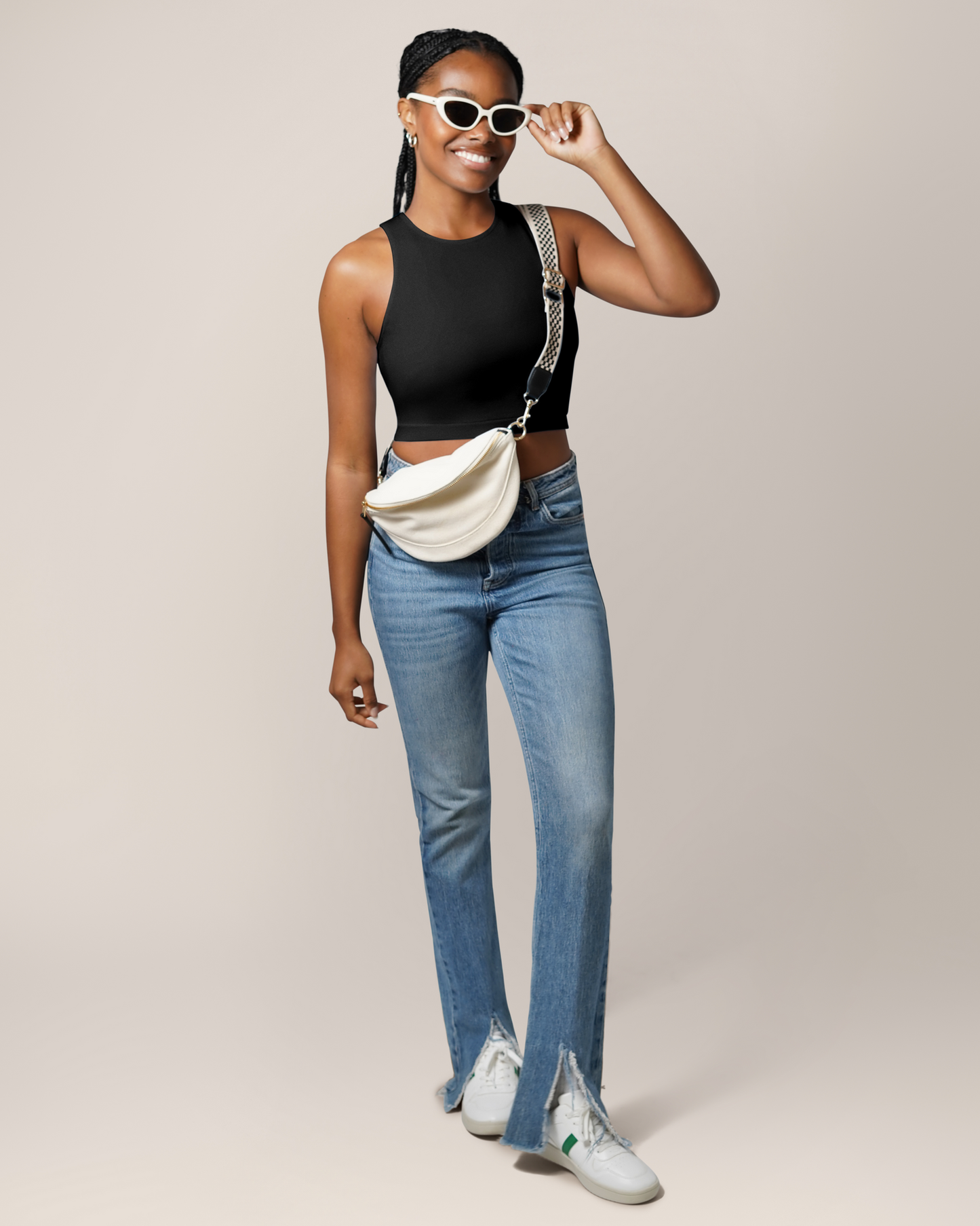Sublime® Bamboo Hands-Free Pumping Longline Bra Top | Black