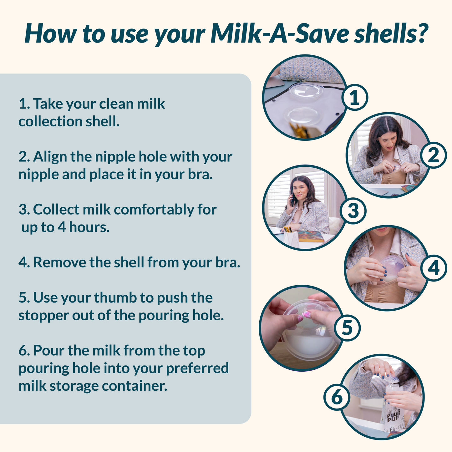 Milk-A-Save Milk Collector Shells