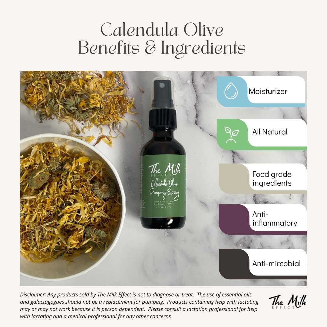 Calendula Olive Pumping Spray; Breastpumping spray; Exclusively Pumping Spray