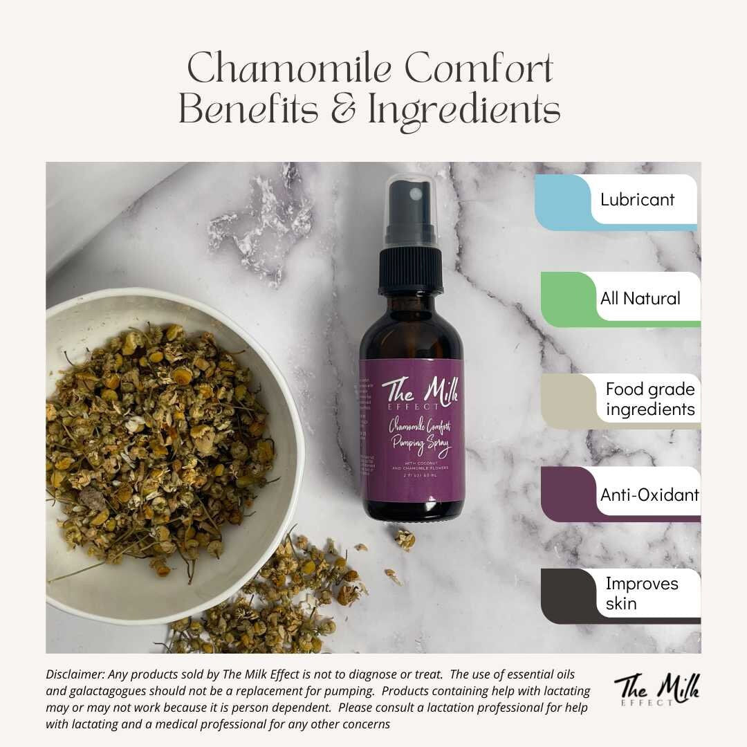 Chamomile Comfort Pumping Spray  |  Pregnancy, Expecting Mothers, Pumping Mamas | Organic Spray for Mom to Be, Baby Shower, Gift
