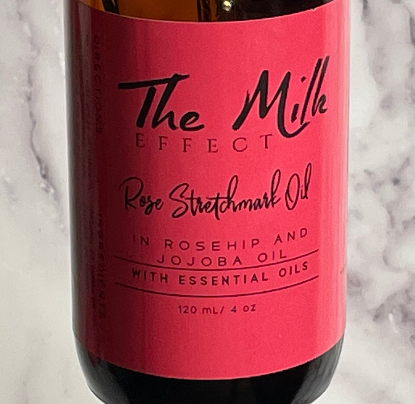 Rose Body Stretch Mark Reducer Oil | Organic Essential Oil for Natural Skin Care, Skin Tightening | New Mother, Baby Shower Gift Idea