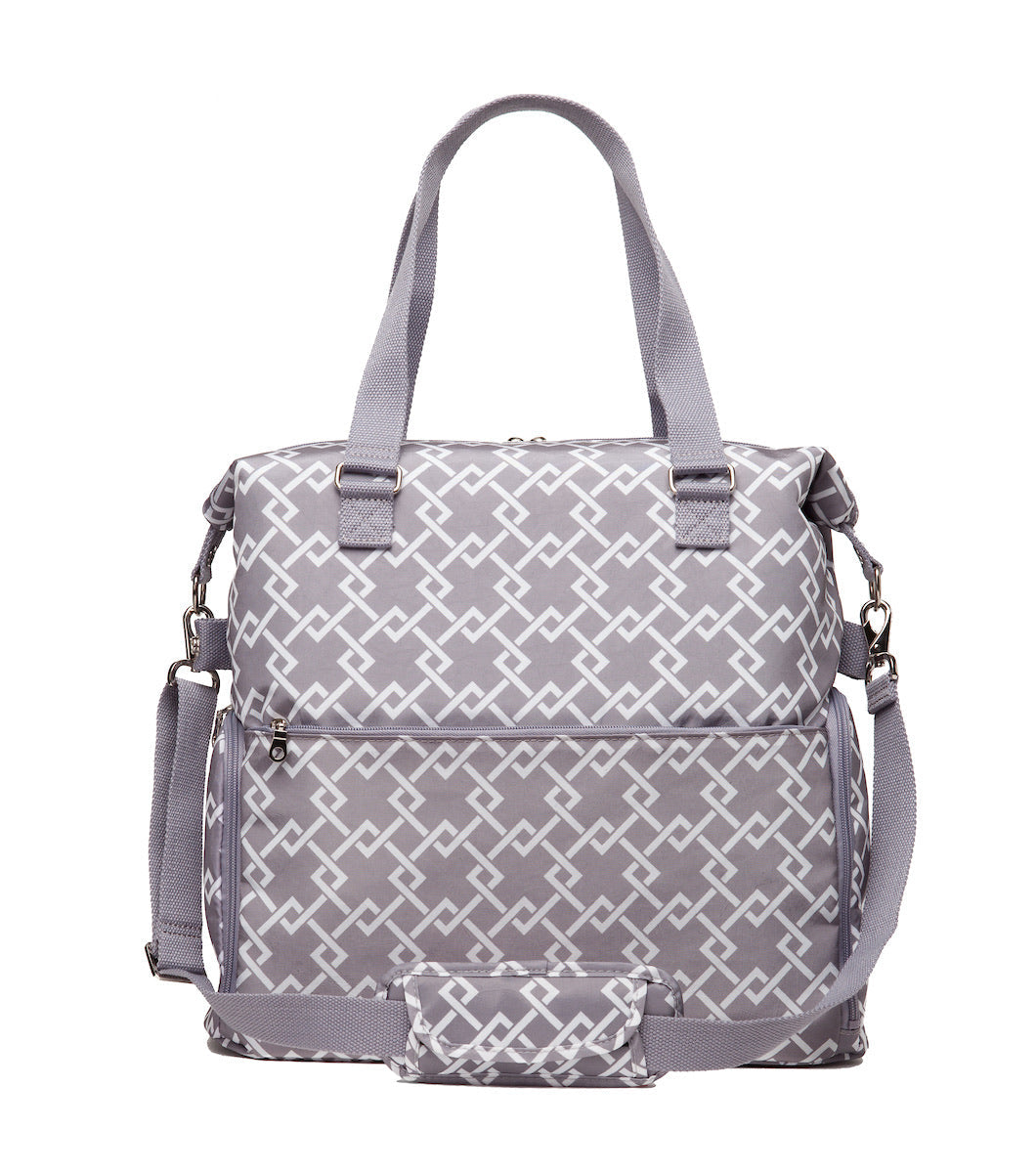 Lizzy Breast Pump Tote by Sarah Wells – Lightweight, Easy-Clean Bag with Insulated Pocket, Laptop Sleeve & Side Storage – Fits Pumps & More